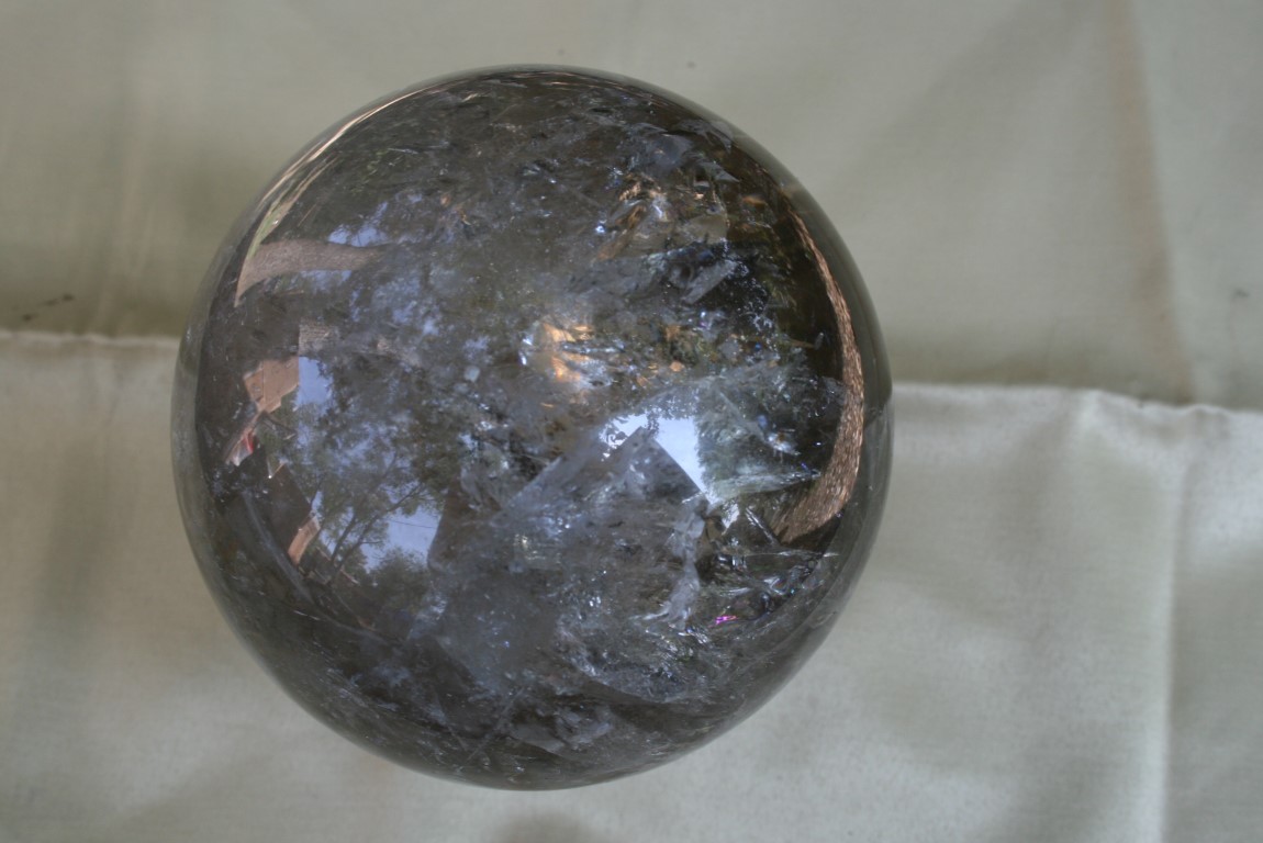 Smokey Quartz Sphere centering and grounding and removes negativity 4816